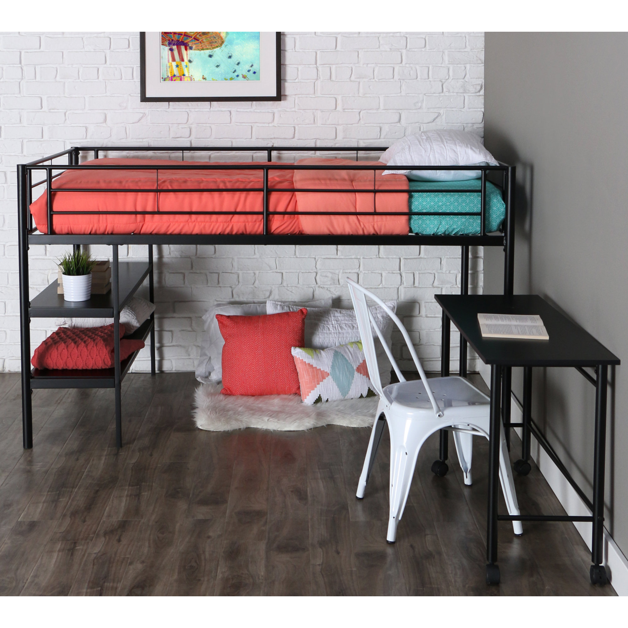 Home Loft Concepts Twin Loft Bed & Reviews Wayfair